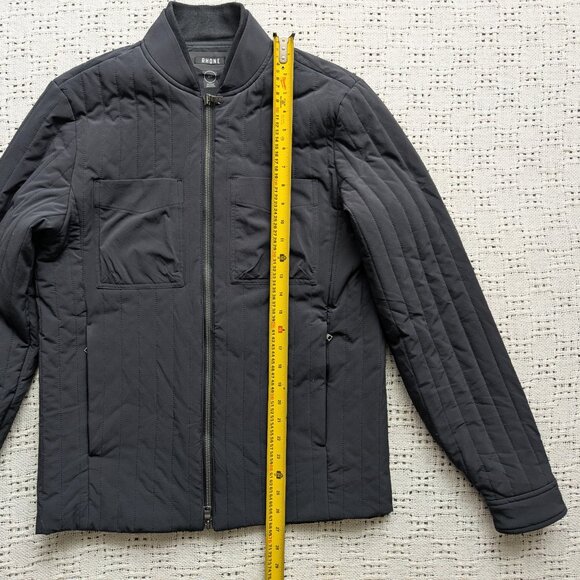 Rhone Bomber Jacket Men's Small Full Zip Stretch Skyline Spring Coat - Picture 6 of 8